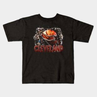 Classic Sports Cleveland Proud Name Basketball Kids T-Shirt